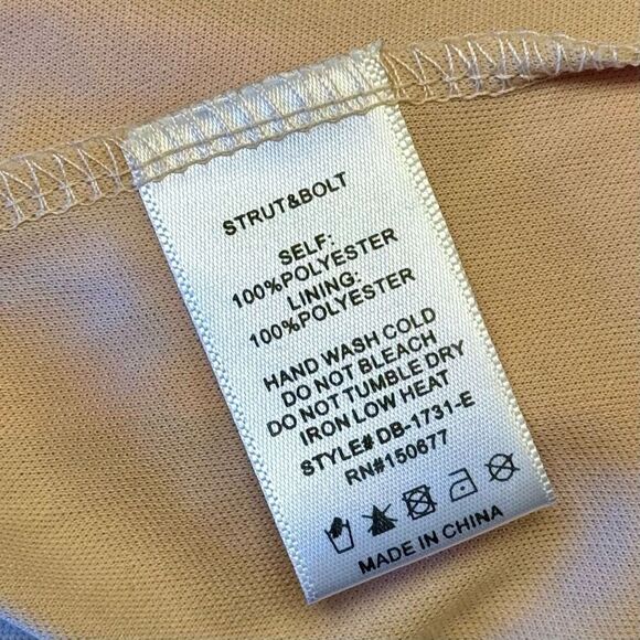 NWT Strut & Bolt Los Angeles Accordion High & Low Self-Tie Halter Neck Dress L - Picture 7 of 12